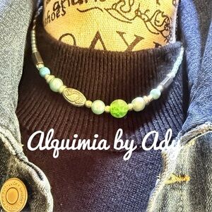 Colorful Turquoise beaded necklace